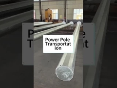 Производитель Горяче оцинкованный силовой стальной столб Металлический полевой столб Транспортный столб Коммуникационный столб