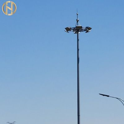 Погружение полигонального высокого поляка рангоута Q345 горячее гальванизированное для уличного света приведенного