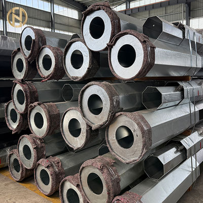 Купить High-quality Export Octagonal Hot-dip Galvanized Transmission Line Steel Poles online manufacture