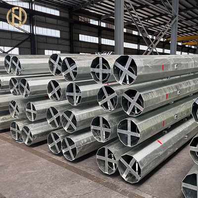 Купить 9m 10m 12m Galvanized Steel Power Transmission Pole, Electric Support Tower for Utility, Overhead Lines & Power Grid online manufacture