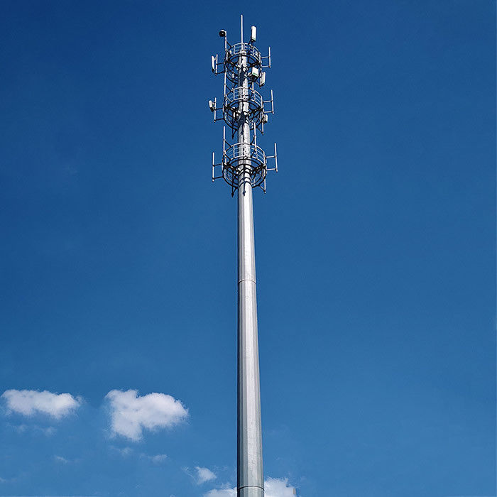 100FT 120FT Телеком полюсы горячее погружение оцинкованной обработки поверхности и Futao телекоммуникации Расчет пост дефлекции