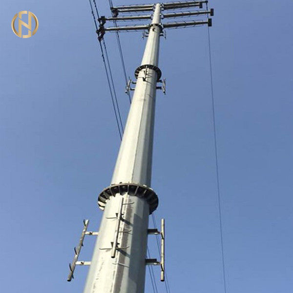 Опора линии электропередач металла 132KV 138KV 32 гальванизированных метром сторона опоры линии электропередач 12