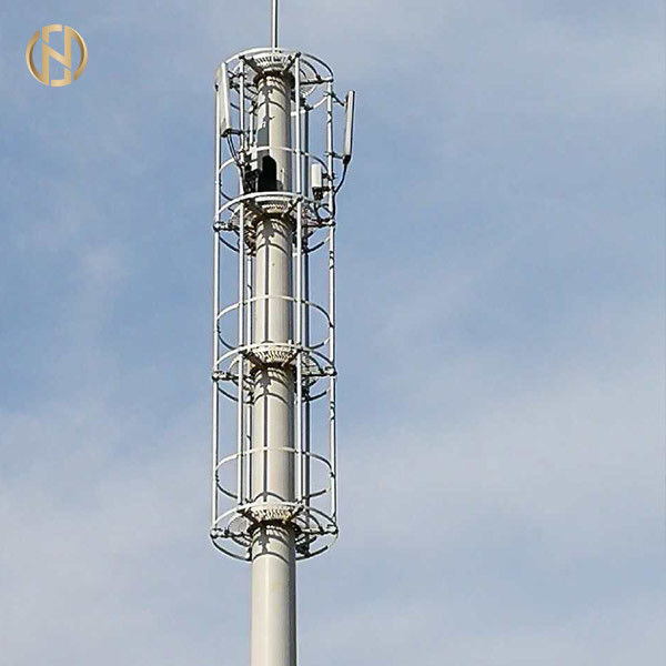 Трубчатая башня 36М радиосвязи поверхность выскальзывания 4 разделов гальванизированная соединением