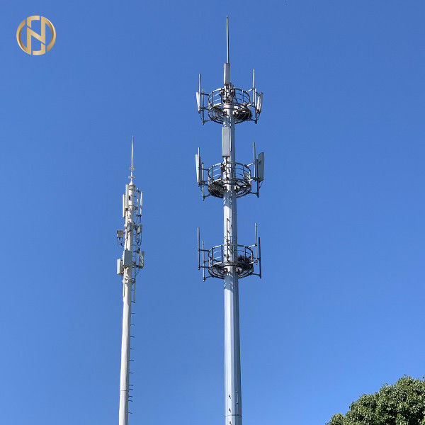 башня связи 36M клетчатая Monopole с 2 слоями PlatformM 40