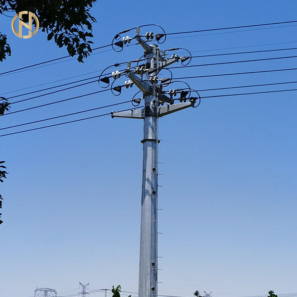 Стальной электрический поляк 69KV 90FT Q460C передачи энергии металла