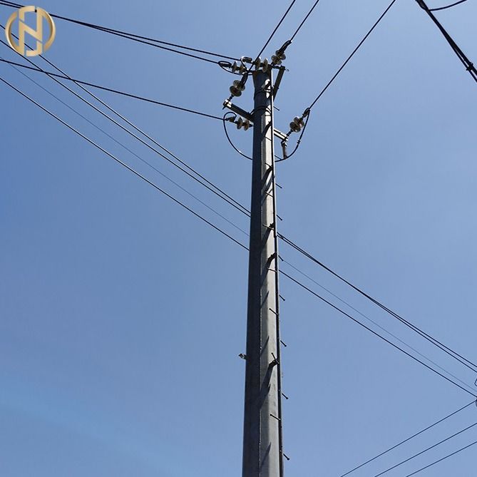 Поляк 161KV Q420 355Mpa трубчатый стальной для линии передачи энергии